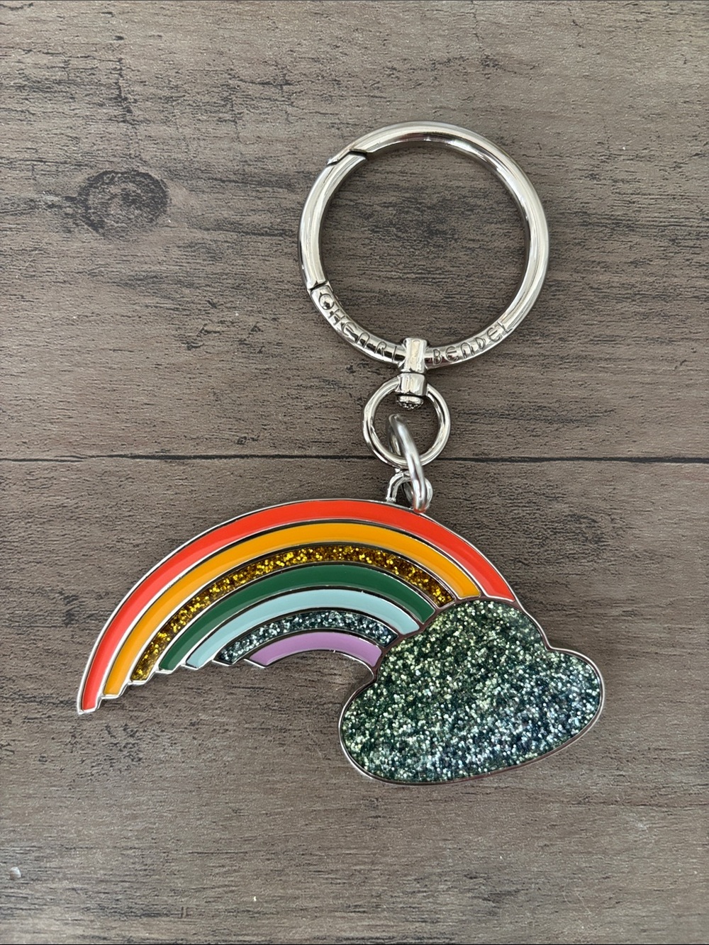 Henri Bendel rainbow keychain